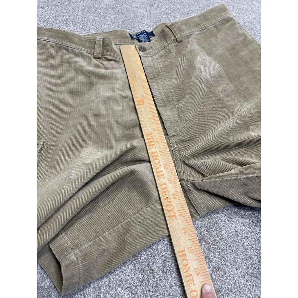 Y2K Relaxed Fit Polo Ralph Lauren Corduroy Cargo Shorts Men’s 40 Khaki Gorpcore